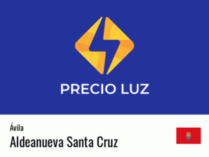 Precio luz hoy horas Aldeanueva Santa Cruz