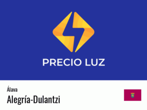 Precio luz hoy horas Alegría-Dulantzi