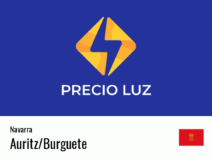 Precio luz hoy horas Auritz/Burguete