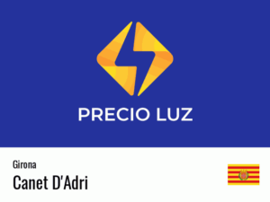 Precio luz hoy horas Canet D'Adri