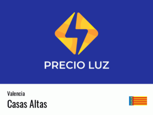 Precio luz hoy horas Casas Altas