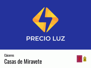 Precio luz hoy horas Casas de Miravete