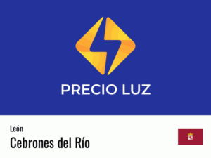 Precio luz hoy horas Cebrones del Río