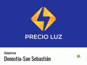 Precio luz hoy horas Donostia-San Sebastián
