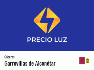 Precio luz hoy horas Garrovillas de Alconétar