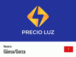 Precio luz hoy horas Güesa/Gorza