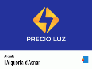Precio luz hoy horas l'Alqueria d'Asnar