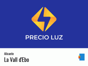 Precio luz hoy horas La Vall d'Ebo