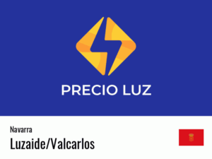 Precio luz hoy horas Luzaide/Valcarlos