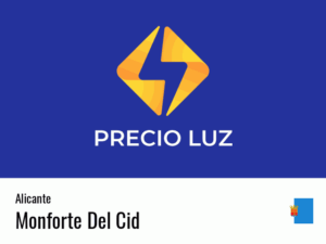 Precio luz hoy horas Monforte Del Cid