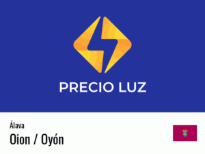 Precio luz hoy horas Oion / Oyón