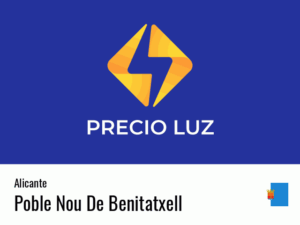 Precio luz hoy horas Poble Nou De Benitatxell