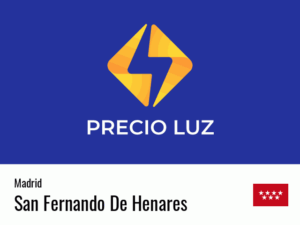 Precio luz hoy horas San Fernando De Henares