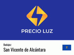 Precio luz hoy horas San Vicente de Alcántara