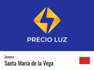Precio luz hoy horas Santa María de la Vega