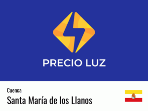 Precio luz hoy horas Santa María de los Llanos