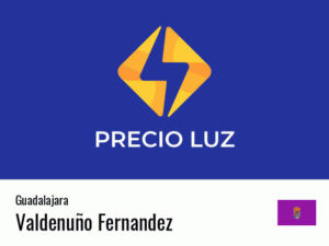 Precio luz hoy horas Valdenuño Fernandez