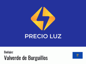Precio luz hoy horas Valverde de Burguillos