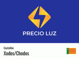 Precio luz hoy horas Xodos/Chodos