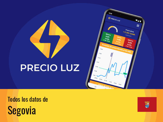 Precio luz hoy Segovia
